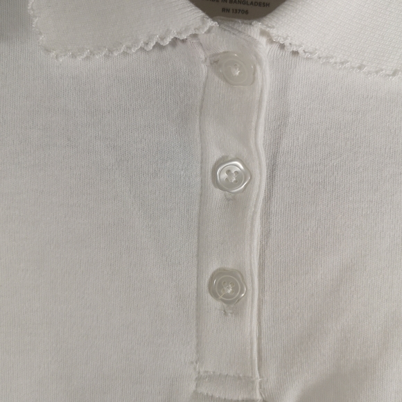 NWOT French Toast Girl's Long-Sleeve Shirt, Size 4, White - Picture 3 of 5